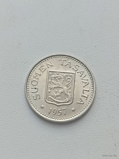 Финляндия 100 марок 1957 год( серебро)