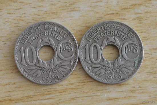 Франция 10 сантимов 1926