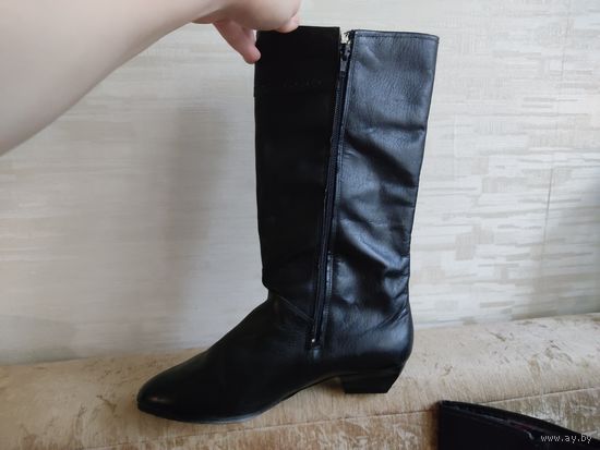 НОВЫЕ сапоги Красный октябрь р.37-38 (нат.кожа)