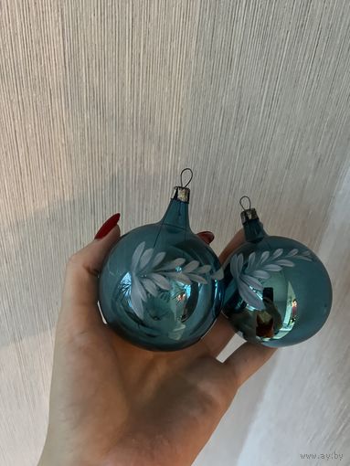 Елочные игрушки Шары СССР цена за все К.3