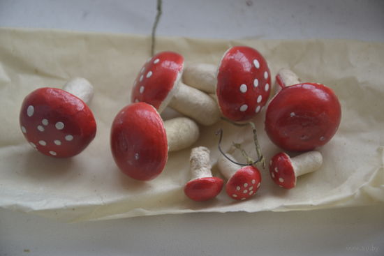 Грибочки папье маше