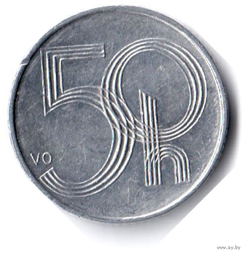 Чехия. 50 геллеров. 2000 г.
