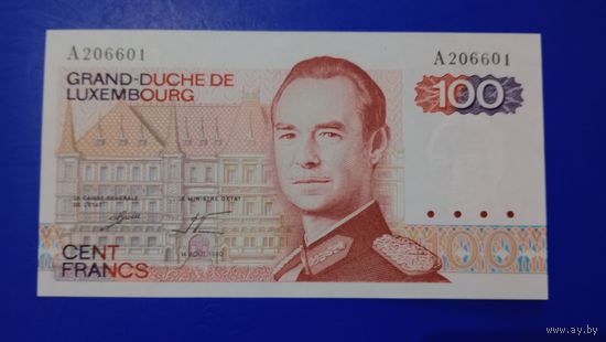 Люксембург 100 франков 1980