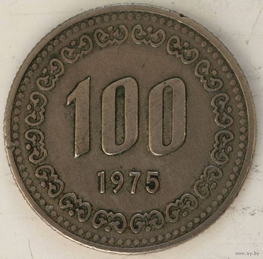 Южная Корея 100 вон 1975 год