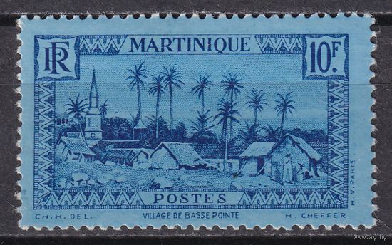 12.FrK. Франция. Колонии. Мартиника. Местные мотивы. 1933 г. 10 Fr. Mi.#153.