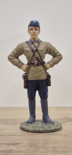 Офицер ВВС РККА в летней форме, 1941 г. Солдаты Великой Отечественной Войны