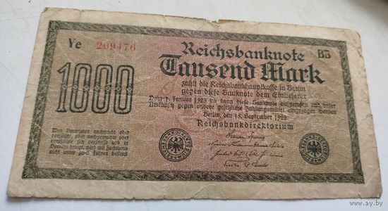 1000 марок 1922