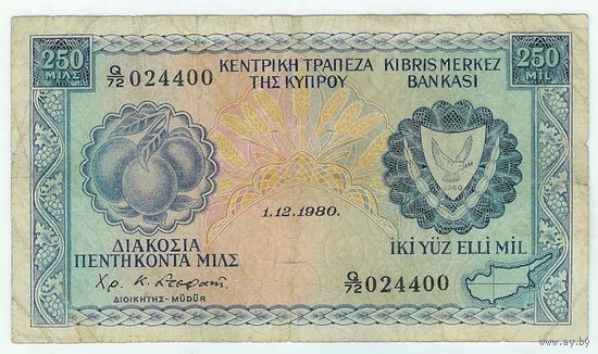 Кипр, 250 милс 1980 год