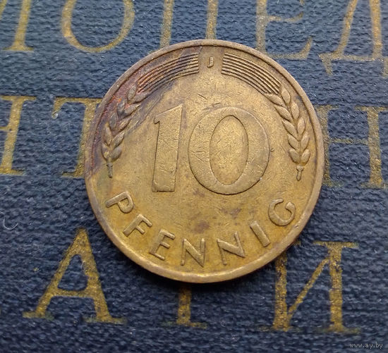 10 пфеннигов 1971 (J) Германия ФРГ #04