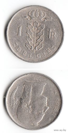 1 франк Бельгия 1951 года