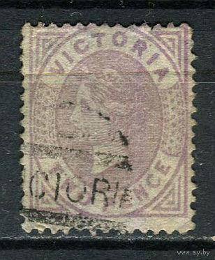 Австралийские штаты - Виктория - 1873/1883 - Королева Виктория 2Р - [Mi.73II] - 1 марка. Гашеная.  (Лот 29HG)-T41P16