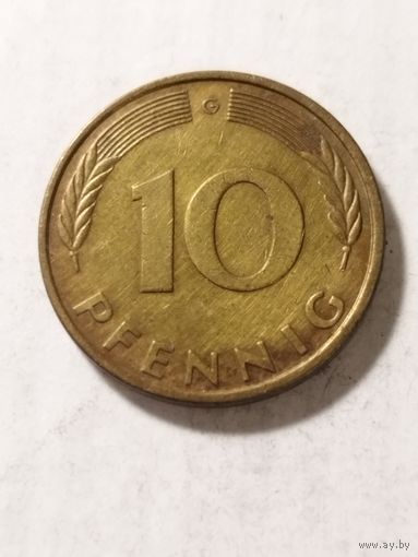Германия 10 пфенинг 1989 G