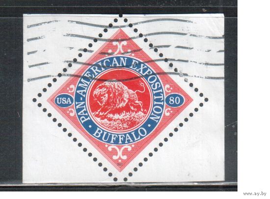 США-2001 (Мих.3448) ,  гаш., Фауна, Бизон