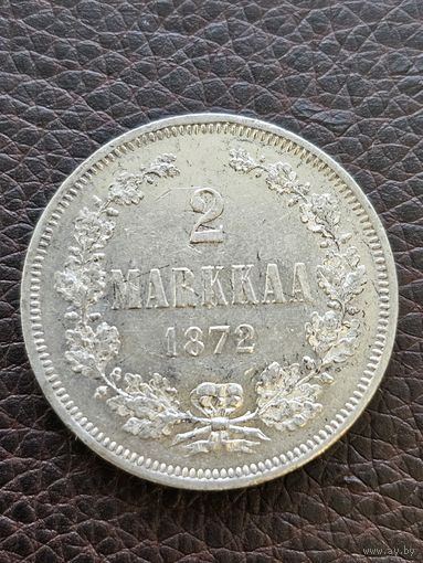 2 марки для Финляндии.  Александр Второй 1872 . UNC. Штемпельный блеск