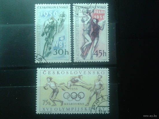 Чехословакия 1956 Спорт Полная серия с клеем без наклеек