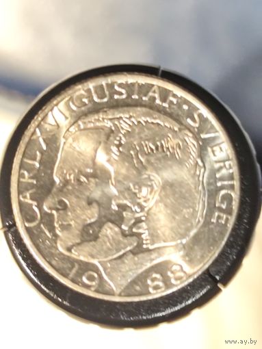 Швеция 1 крона 1988