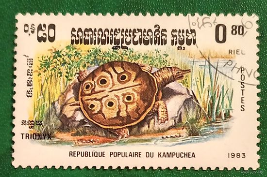 Кампучия 1983. Африканская мягкотелая черепаха