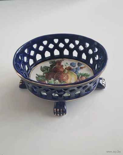 Винтажная ваза.кобальт .Португалия