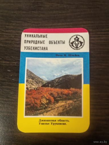 Календарик,узбекистан,1988