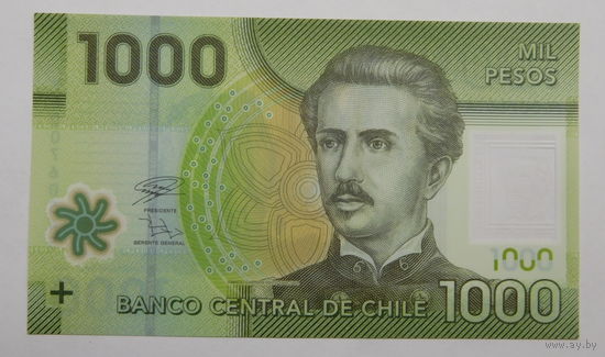 Чили 1000 песо 2020 г Unc