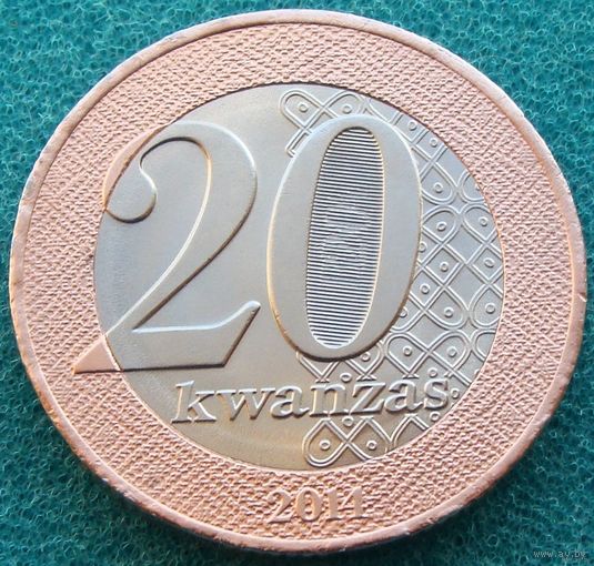 Ангола. 20 кванза 2014 год  KM#111  "351 год со дня смерти королевы Нйинги Мбанди"