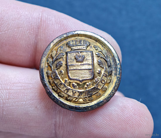 Пуговица РИ, Калужской губ, большая, 1878-1917, сохран!