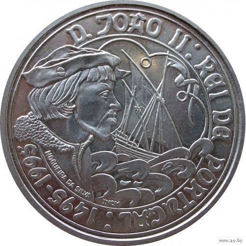 Португалия 1000 эскудо, 1995 500 лет со дня смерти Жоао II UNC