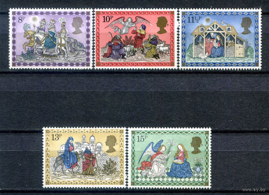 Великобритания - 1979г. - Рождество - 5 марок - полная серия, MNH [Mi 812-816]. #3-GB-Z-1-21