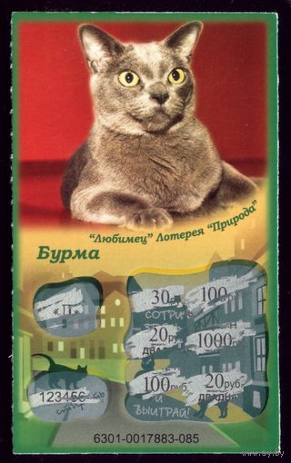 Лотерейный билет Бурма