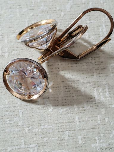 Серёжки винтаж. Бижутерия. Торги с рубля.