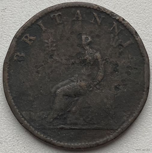 Великобритания 1/2 пенни 1806 г. Георг III