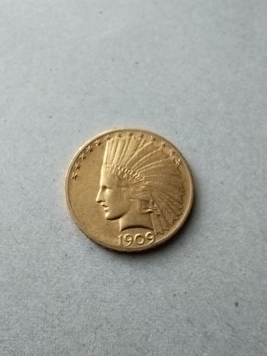 10 долларов США, 1909 г.