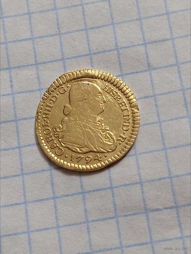 Золотой эскудо 1794 года