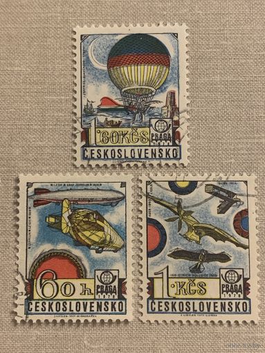 Чехословакия 1977. Пионеры воздухоплавания