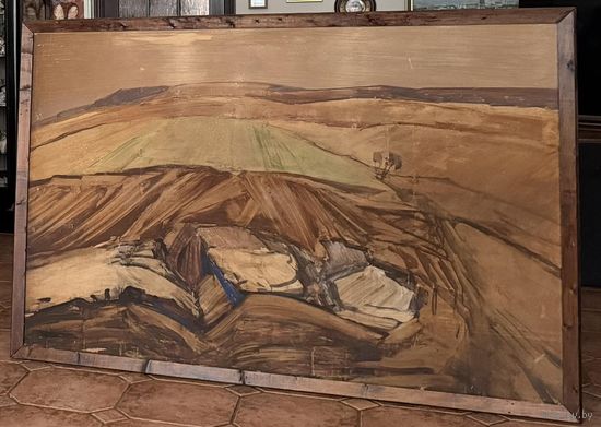 Цвирко (Нар.худ.);200/140см;1973г;"Ритмы",1973г. ДВП,темпера.Вероятно,Нёманский край. 200х140 см.