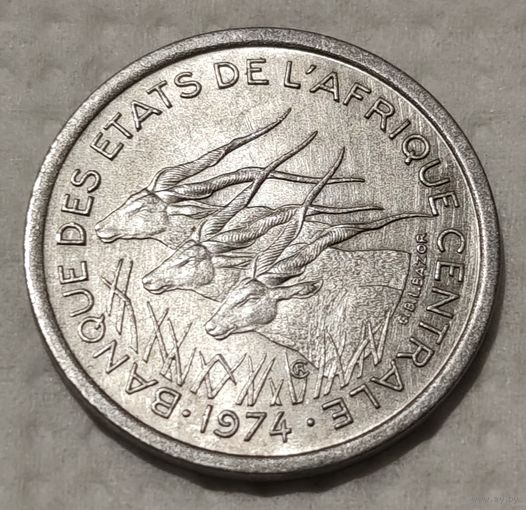 Центральная Африка (BEAC) 1 франк, 1974 (14-1-4)