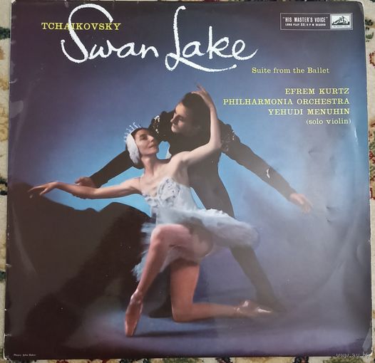 Tchaikovsky / Efrem Kurtz / Philharmonia Orchestra / Yehudi Menuhin – Swan Lake: Suite From The Ballet (UK) Лебединое озеро