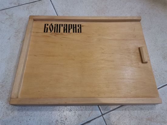 Коробка с крышкой для хранения монет дерево 4