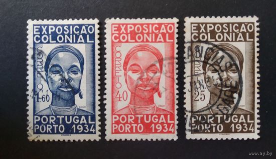 Португалия\726\  1934 г,MiNr.578-580 Колониальная выставка. серия.кц20ми