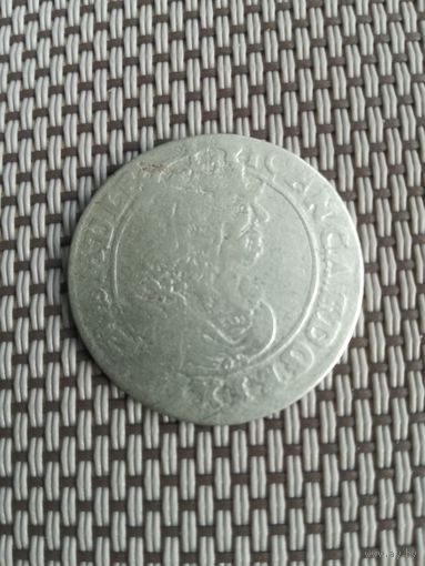 Шесть грошей 1663 года. АТ.