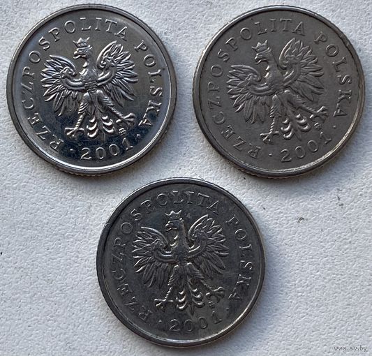Польша 20 грошей 2001 г. Цена за 1 шт.