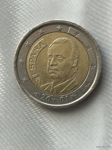 Испания 2 евро 2001