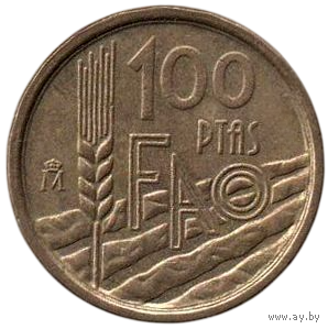 Королевство Испания. 100 песет 1995. ФАО