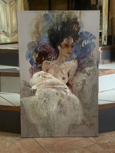 Картина Комар Л. "Сухие листья", х.м. 80х50см.