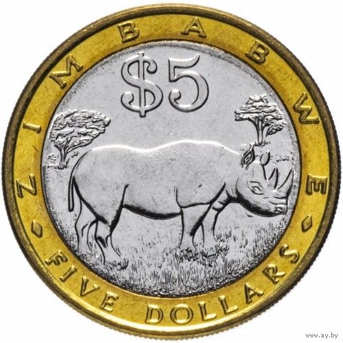 Зимбабве 5 долларов, 2001 UNC