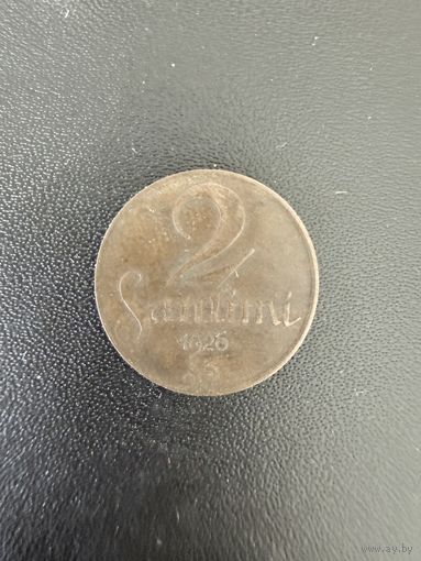 2 сантима 1926 года. Хорошее состояние. С 1 рубля