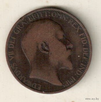 Великобритания 1/2 пенни 1908