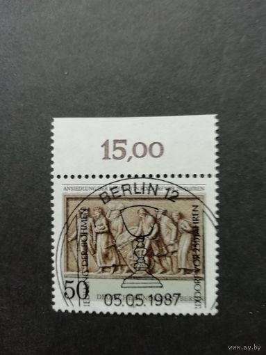 Западный Берлин 1987 Марка "250 лет Богемскому поселению в Риксдорфе" (гашеная с клеем) Mi.784 каталог 1.20 евро