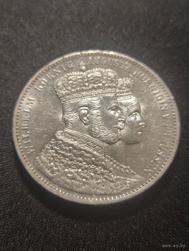 Германия. Пруссия. Талер 1861 А. Свадебный.