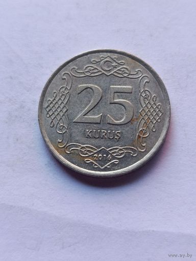Турция. 25 Куруш 2016 года. (4).